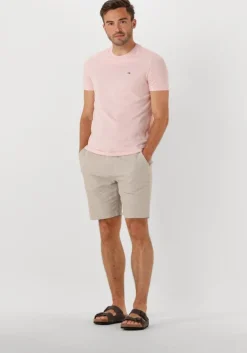 roze tommy jeans t-shirt tjm xslim jaspe htr tee ext