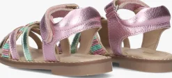 roze ton & ton platte sandalen ingrid