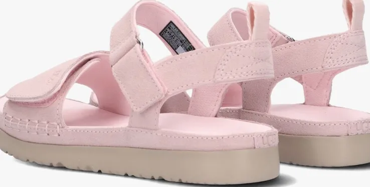 roze ugg platte sandalen goldenstar