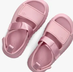 roze ugg platte sandalen k goldenglow