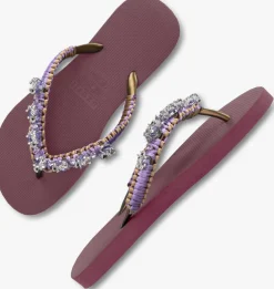 roze uzurii teenslippers marcrame poodle doodle