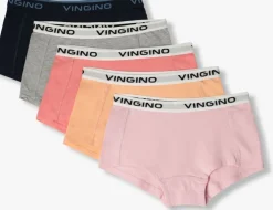 roze vingino ondergoed girls boxer (5-pack)