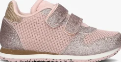 roze woden lage sneakers ydun glitter ii kids