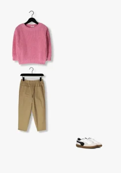 roze yuki kidswear trui chunky knitted sweater