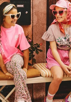 roze z8 flared broek alegra