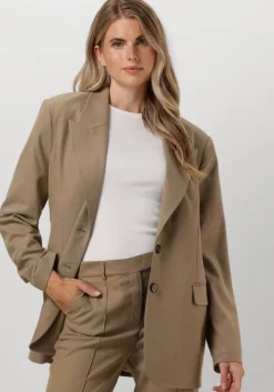 taupe aaiko blazer amanda twill vis 350