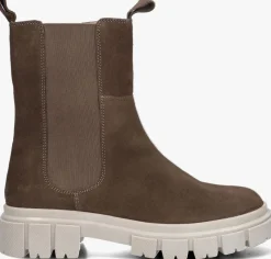 taupe apples & pears chelsea boots b0011110