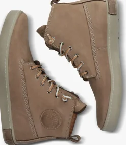 taupe blackstone hoge sneakers icon