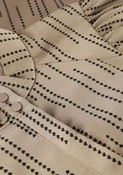 taupe bruuns bazaar midi jurk acacia convent