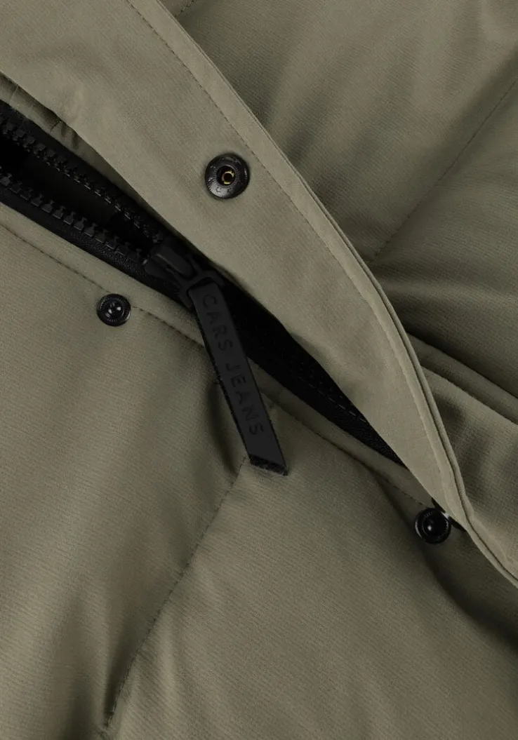 taupe cars jeans gewatteerde jas bronx