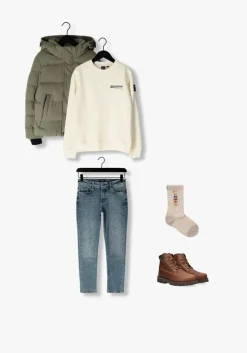 taupe cars jeans gewatteerde jas bronx