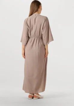 taupe co'couture maxi jurk heracc knot dress