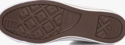taupe converse hoge sneakers chuck taylor all star herringbone