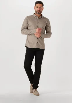 taupe desoto casual overhemd casual kent 1/1