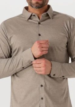 taupe desoto casual overhemd casual kent 1/1