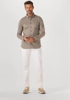 taupe desoto casual overhemd casual kent 1/1