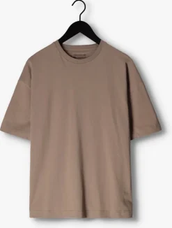 taupe drykorn t-shirt tommy 522090