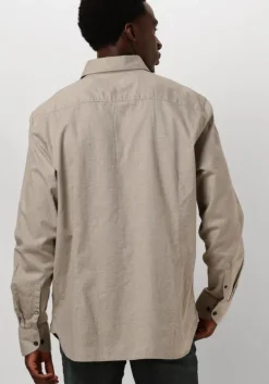 taupe dstrezzed casual overhemd olav shirt