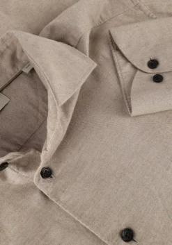 taupe dstrezzed casual overhemd olav shirt