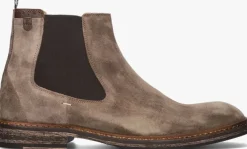 taupe floris van bommel chelsea boots sfm-60048