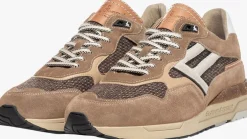taupe floris van bommel lage sneakers sfm-10153 de runner