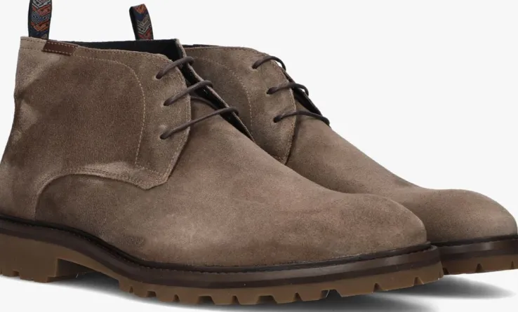 taupe floris van bommel nette schoenen sfm-50082 sturdi