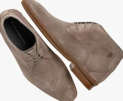 taupe floris van bommel nette schoenen sfm-50142 de mosser