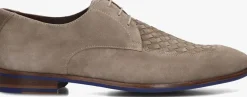 taupe floris van bommel nette schoenen sfm-30462 de stapper
