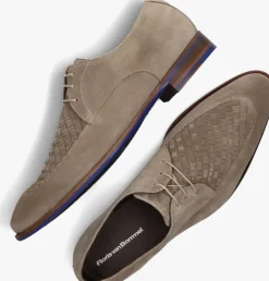taupe floris van bommel nette schoenen sfm-30462 de stapper
