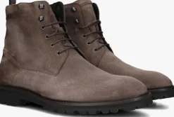 taupe floris van bommel veterschoenen sfm-80033 sturdi