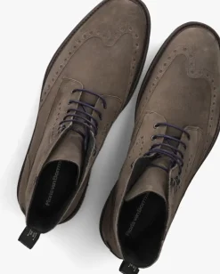 taupe floris van bommel veterboots sfm-80042