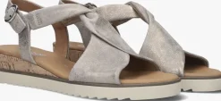 taupe gabor sandalen met hak 751.1