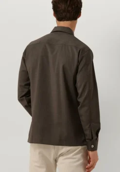 taupe gentiluomo overshirt s9310-969