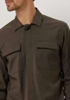 taupe gentiluomo overshirt s9310-969