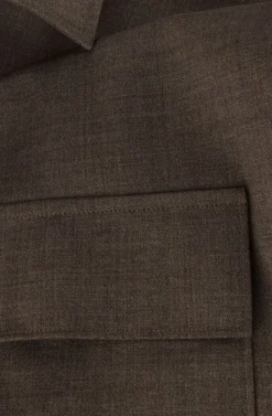 taupe gentiluomo overshirt s9310-969