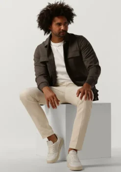 taupe gentiluomo overshirt s9310-969