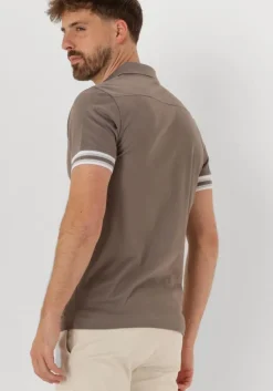 taupe gentiluomo polo polo 3 button ss j2006-219