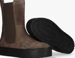 taupe hip chelsea boots h1369