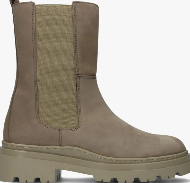 taupe hip chelsea boots h1238