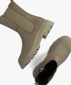 taupe hip chelsea boots h1238