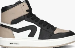 taupe hip hoge sneakers h1765