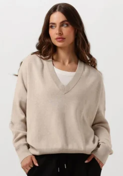 taupe inwear trui fosteriw v-neck