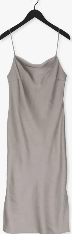 taupe just female midi jurk rich dress