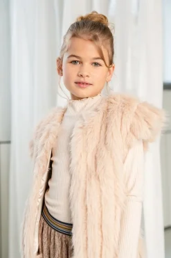 taupe like flo gilet doutze fur bodywarmer