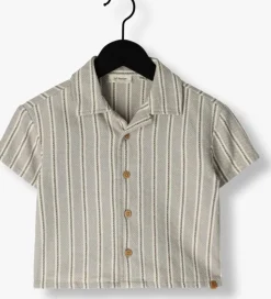 taupe lil' atelier casual overhemd nmmfrede ss loose shirt lil