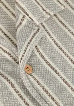 taupe lil' atelier casual overhemd nmmfrede ss loose shirt lil