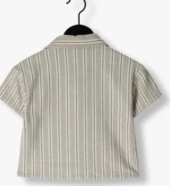 taupe lil' atelier casual overhemd nmmfrede ss loose shirt lil