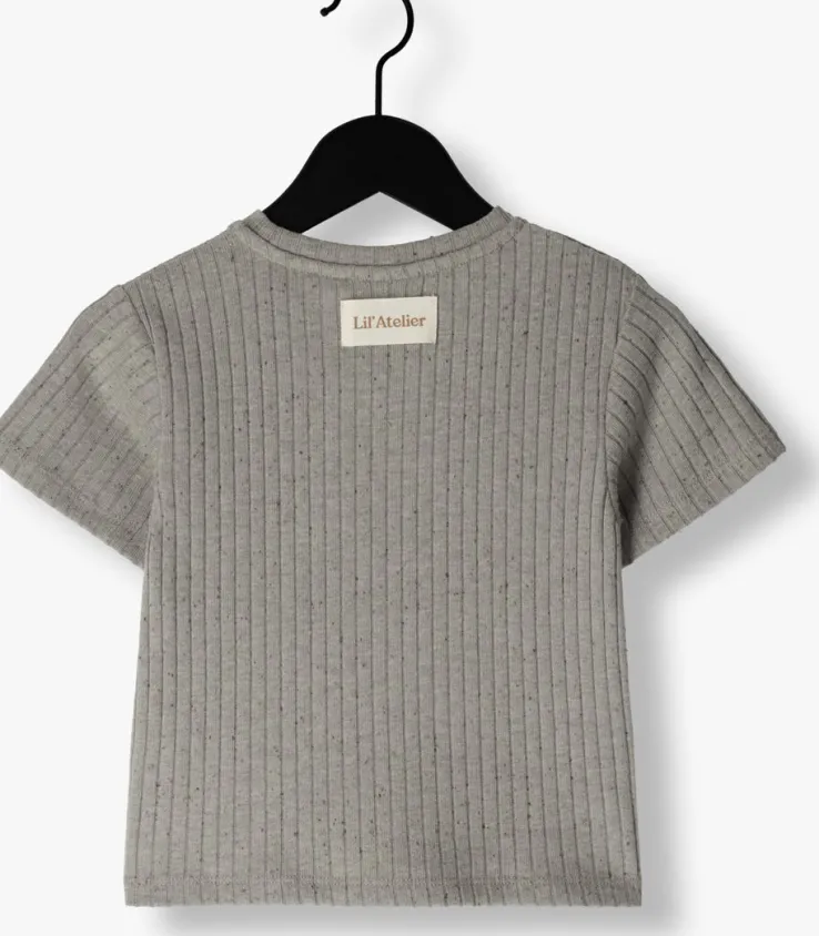 taupe lil' atelier t-shirt nmmomilo ss loose top lil