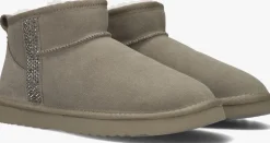 taupe lina locchi vachtlaarzen extreme glitter low