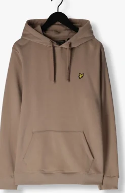 taupe lyle & scott truien/vesten pullover hoodie